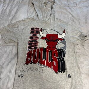 NBA Gray Chicago Bulls Kids Short Sleeve Tee